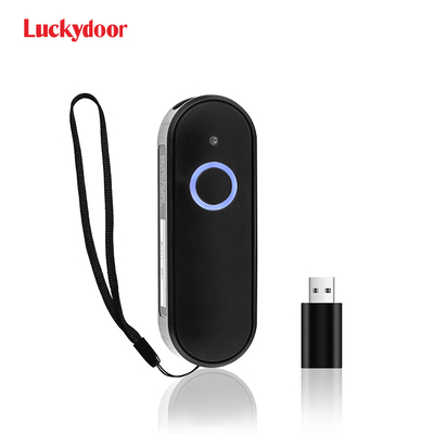 Portable Wireless 2D Pocket Barcode Scanner Blue Tooth USB Interface A4 Size Stock Certificate CMOS Light for Scanning Blue
