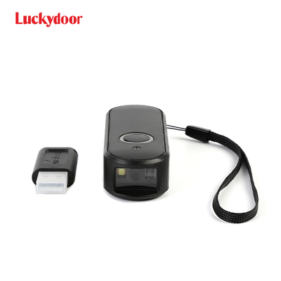 Portable Wireless 2D Pocket Barcode Scanner Blue Tooth USB Interface A4 Size Stock Certificate CMOS Light for Scanning Blue