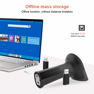 Inventory 2.4G Wireless USB for Bluetooth 2D 1D QR Code Scanner LED Light Source Android Compatible Barcode Reader POS System