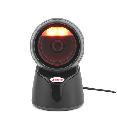 USB Desktop Barcode Scanner Wireless Kiosk 2D Omnidirectional Bar QR Code Reader CMOS Light Source for Scanning Stock Product