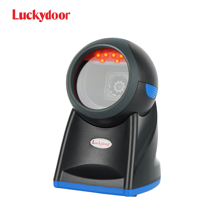 Supermarket Desktop Omni-Directional 2D Barcode Scanner Cheap USB/RS232/COM Interface QR Code Reader for IOS A4 Size POS Ready